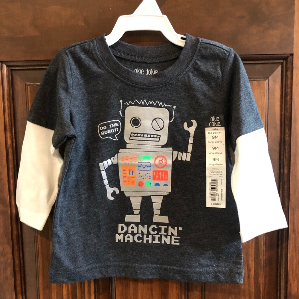 Infant boy or girl long-sleeved shirt